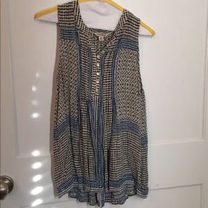 sleeveless lucky brand blouse